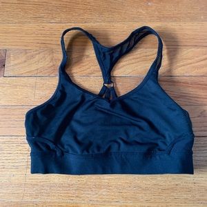 Small Black Champion Sports bra with mesh detailing